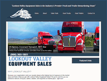 Tablet Screenshot of lookoutvalleyequipmentsales.com